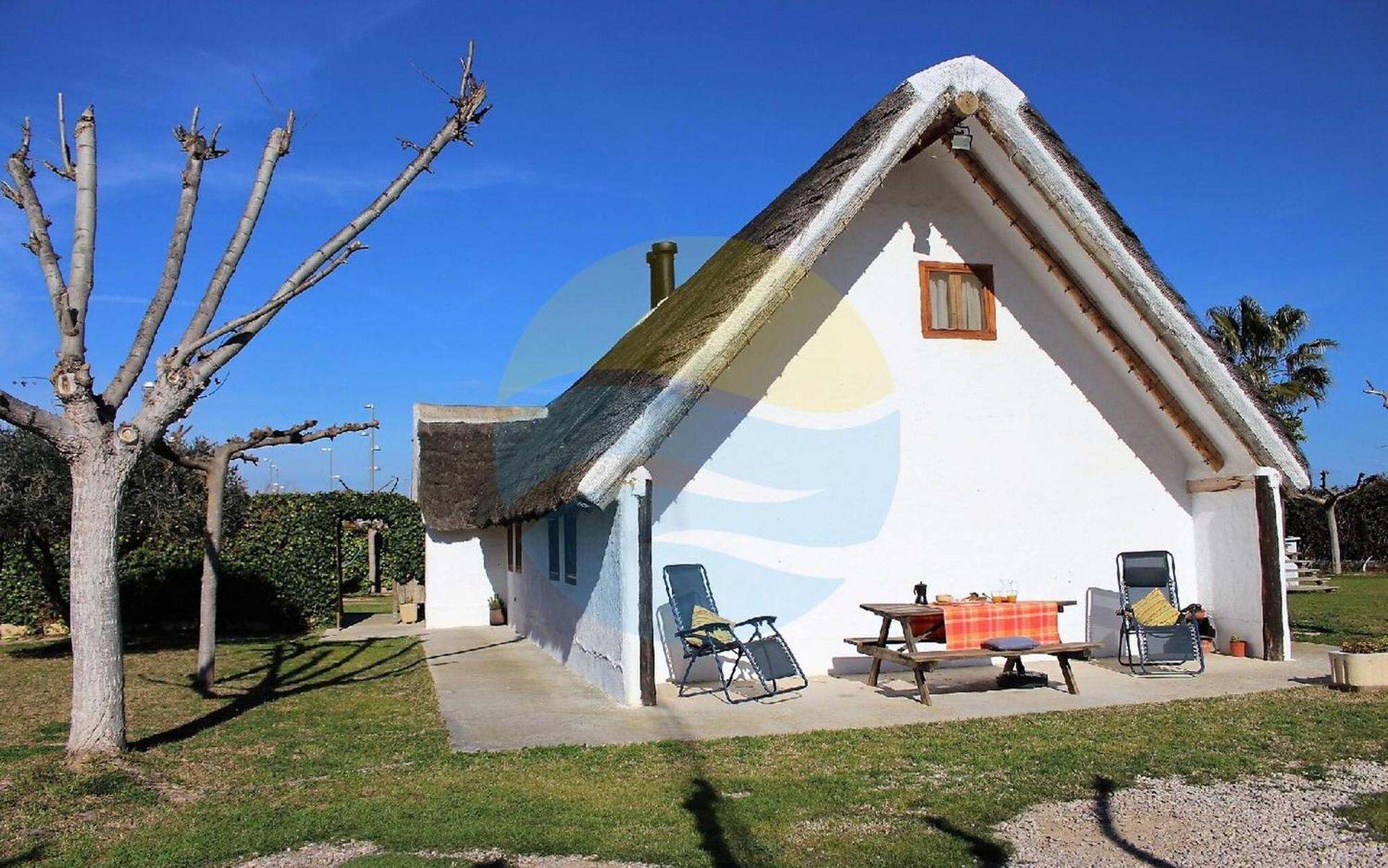 הוילה סנט ג'אומה ד'נבג'ה Barraca Tipica Del Delta, Con Piscina, Jardin Y Barbacoa - Deltavacaciones מראה חיצוני תמונה